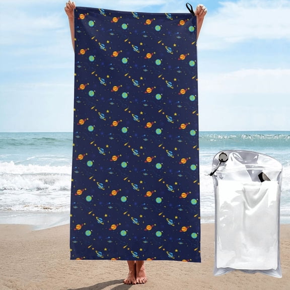 Vsdgher Space Galaxy Microfiber Ultra Soft Highly Absorbent Bath Towel, Quick Drying Towels for Body, Sport, Yoga, SPA, Fitness-27.5"x55"
