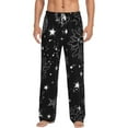 thumbnail image 1 of Vsdgher Space Galaxy Print Mens Pajama Pants Sleep & Lounge Pants, PJ Bottoms With elastic waistb and Pockets, 1 of 5