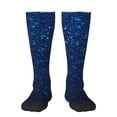 thumbnail image 1 of Vsdgher Sparkling Blue Glitter Knee Socks, High Socks Long Stretchy Sock Women Knee High Stocking, Long Socks for Women, 1 of 6