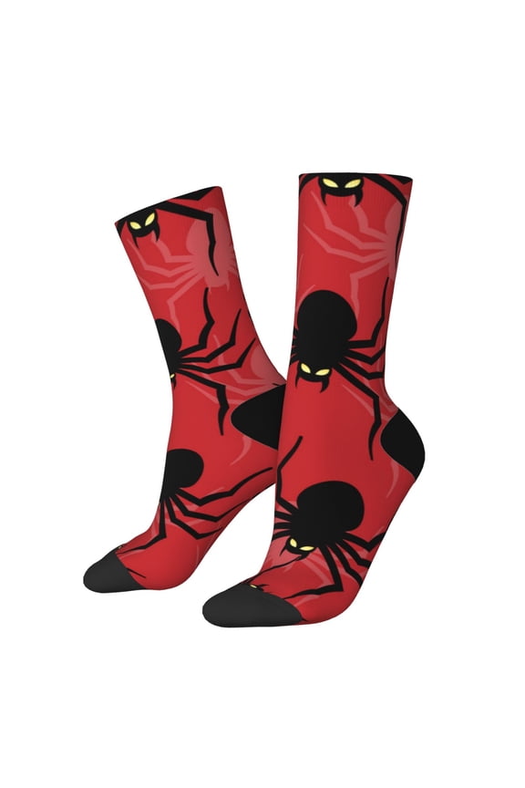 Spider Crew Socks for Men & Women, Breathable Casual Athletic Ankle Socks
