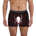 thumbnail image 1 of Vsdgher Spider On The Web Pattern Men's Boxer Brief Underwear,Soft Funny Underwear for Men-Large, 1 of 5