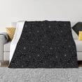 thumbnail image 1 of Vsdgher Spider Web Black Pattern Fleece Throw Blanket, Horizontal Fleece Bedding Home Decor for Couch & Bed All Season Use -50"x40", 1 of 7