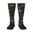 thumbnail image 1 of Vsdgher Spider Web Print Thigh High Socks Extra Long Stretchy Sock Women Over Knee High Opaque Stocking Daily Wear, 1 of 5