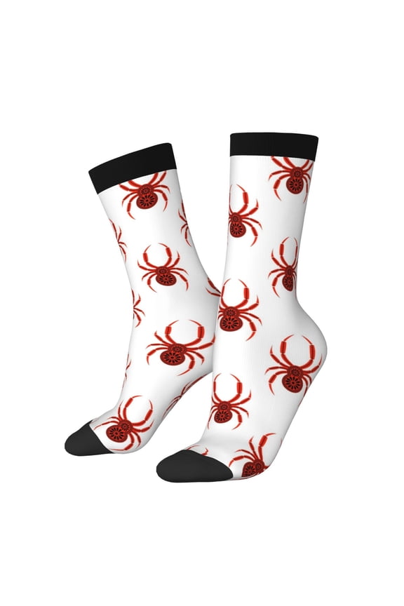 Spiders Insects Crew Socks for Men & Women, Breathable Casual Athletic Ankle Socks