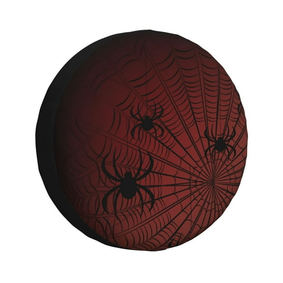 Vsdgher Spiders On A Web for Spare Tire Cover, Tire Wheel Protector Wheel Cover Fit for Truck,Trailer,RV,SUV,Camper and Most Vehicle-14 inch