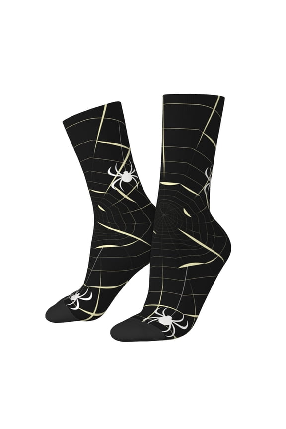 Spiders On The Web Crew Socks for Men & Women, Breathable Casual Athletic Ankle Socks