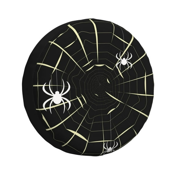 Vsdgher Spiders On The Web for Spare Tire Cover, Tire Wheel Protector Wheel Cover Fit for Truck,Trailer,RV,SUV,Camper and Most Vehicle-14 inch