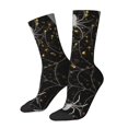 thumbnail image 1 of Vsdgher Spiderweb Bats And A Spider Crew Socks for Men & Women, Breathable Casual Athletic Ankle Socks, 1 of 6