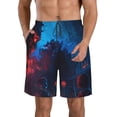 thumbnail image 1 of Vsdgher Spooky Halloween Night Scene Men's Beach Shorts, Surfing shorts, Swim trunks, Quick Dry Swim Trunks for Surfing Beach Fun -3X-Large, 1 of 6