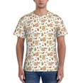 thumbnail image 1 of Vsdgher Squirrel And Mushroom Print Men's Dry Fit Mesh Athletic Shirts Moisture Wicking Tennis T-Shirt Tops, 1 of 9