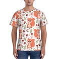thumbnail image 1 of Vsdgher Squirrel And Print Men's Dry Fit Mesh Athletic Shirts Moisture Wicking Tennis T-Shirt Tops, 1 of 1