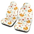 thumbnail image 1 of Vsdgher Squirrel Maple Leaves And Nuts Automotive Seat Covers for Cars Trucks and SUVs – Car Seat Covers for Truck Seat Protectors Set of 2, 1 of 7