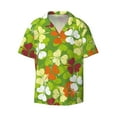 thumbnail image 1 of Vsdgher St. Patrick's Day3 Print Men's Wrinkle Free Untucked Cuban Shirt Business Casual Button Down Shirts Short Sleeve Shirt, 1 of 7
