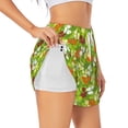 thumbnail image 1 of Vsdgher St. Patrick's Day3 Print Women's Running Double Layer Shorts High Waisted with Pockets Elastic Yoga Workout Athletic Gym Sports, 1 of 8
