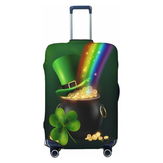Vsdgher St. Patrick's Day4 Print Luggage Cover Washable Suitcase Cover Protector Anti-scratch Suitcase cover Fits 18-32 Inch Luggage