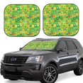 thumbnail image 1 of Vsdgher St. Patrick's day Print Car Windshield Sun Shade, Reflective Sunshade Window Sunshade Sun Visor Protector Fit for Cars,Trucks,SUVs-Large, 1 of 6