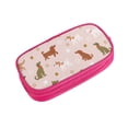 thumbnail image 1 of Vsdgher Star Cute Dog Print Large Capacity Pencil Case Pouch with Zipper, Portable Aesthetic Big Capacity Pencil Cases Pen Office Travel Stationery Bag, 1 of 8
