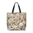 thumbnail image 1 of Vsdgher Starfish and Sea Shells print Tote Bag for Women Shoulder Bag with Zipper Large Shoulder Bag Handle Handbag Portable Washable for Travel, Work, 1 of 8