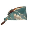 thumbnail image 1 of Vsdgher Starry Sky Cloud Fox Men Women Adjustable Cap Working Hat Tie Back Cap, Work Cap, 1 of 7