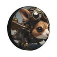 thumbnail image 1 of Vsdgher Steampunk Squirrel Pilot for Spare Tire Cover, Tire Wheel Protector Wheel Cover Fit for Truck,Trailer,RV,SUV,Camper and Most Vehicle-15 inch, 1 of 6