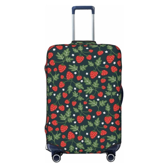 Vsdgher Strawberry Print Luggage Cover Washable Suitcase Cover Protector Anti-scratch Suitcase cover Fits 18-32 Inch Luggage