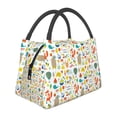 thumbnail image 1 of Vsdgher Summer Animal Print Insulated Reusable Bags with Sturdy Zipper and Handles, Foldable Totes for Hot or Cold Food Bring or Delivery, 1 of 8