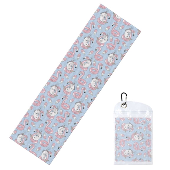 Vsdgher Summer Cute Unicorns Cooling Towel (40"x12"), Soft Breathable Chilly Towel, Ice Towel, Microfiber Towel for Sport, Workout & More Activities