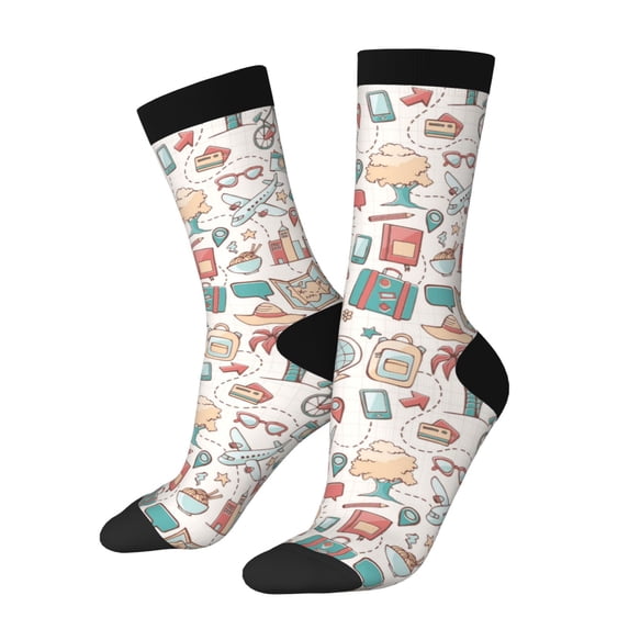 Vsdgher Summer Life Crew Socks for Men & Women, Breathable Casual Athletic Ankle Socks