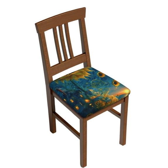 Vsdgher Sunflower Castle Starry Sky Couch Cushion Covers, Non-Slip Sofa Seat Cushion Slipcovers, Soft Couch Covers(Don't include seat cushion)Six Piece