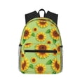 thumbnail image 1 of Vsdgher Sunflower Leaves Print Unisex Large Capacity Bookbag Schoolbag Casual Daypack for High School/College/Teens/Travel/Work, 1 of 8