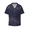 thumbnail image 1 of Vsdgher Sunflowers Print Men's Wrinkle Free Untucked Cuban Shirt Business Casual Button Down Shirts Short Sleeve Shirt, 1 of 7
