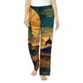 thumbnail image 1 of Vsdgher Sunset Desert Journey Women’s Womens Pajama Pants, Lounge Wide Leg PantsLounge Pants,Sleep Bottoms, Lounge for Women-X-Large, 1 of 6