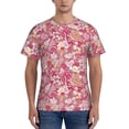 thumbnail image 1 of Vsdgher Sweet Print Men's Dry Fit Mesh Athletic Shirts Moisture Wicking Tennis T-Shirt Tops, 1 of 9