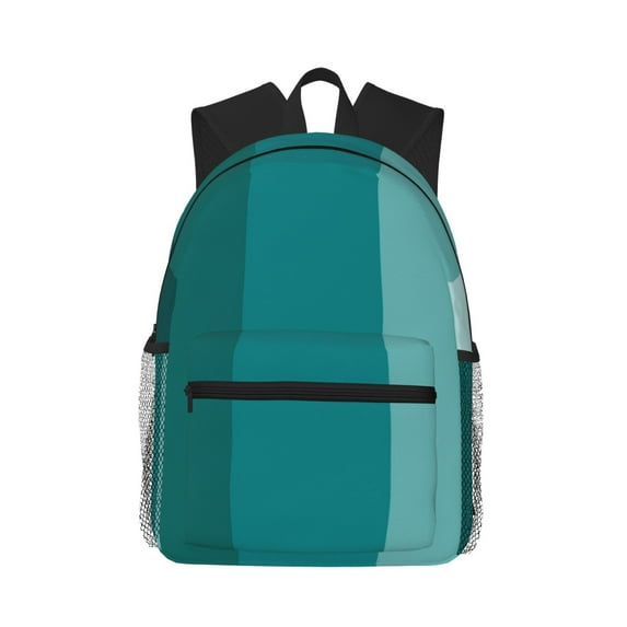 Vsdgher Teal Color Unisex Large Capacity Bookbag, Schoolbag, Casual Daypack for High School, College, Teens, Travel, Work