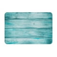 thumbnail image 1 of Vsdgher Teal Turquoise Wood Flannel Anti-Slip Floor Mat Comfort Mat Outdoor Rug, Indoor Outdoor Rugs for Home, Office, Laundry 16''x24''in, 1 of 7