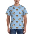 thumbnail image 1 of Vsdgher Terrier Print Men's Dry Fit Mesh Athletic Shirts Moisture Wicking Tennis T-Shirt Tops, 1 of 1