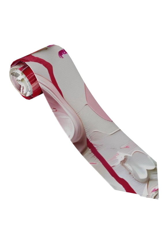 Textured Heart Abstract Art Print Ties for Men 4.7" Formal Necktie Wedding Accessory Men's Business Ties for Wedding Bussiness Work