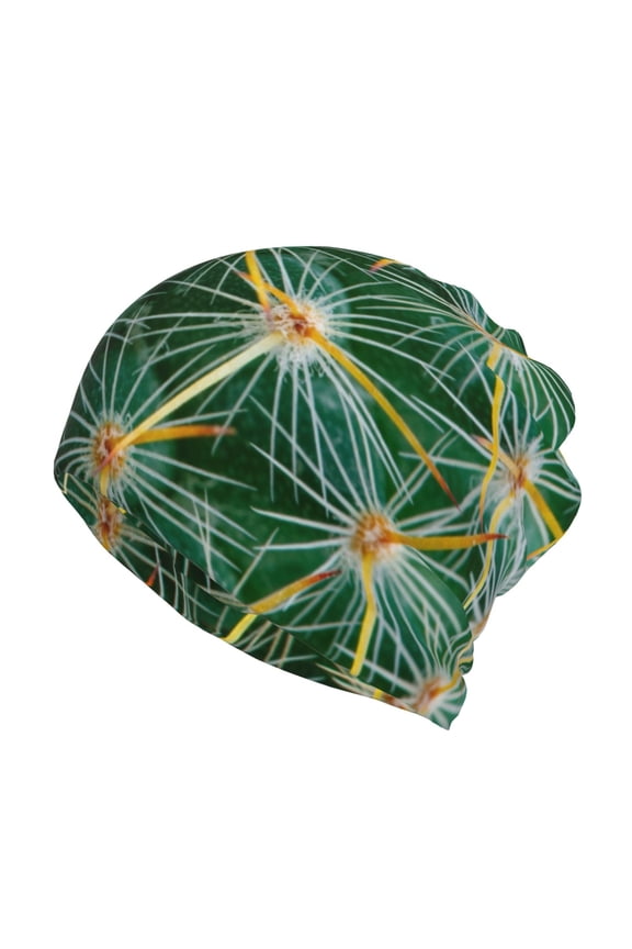Thorns Of Macro Cactus Slouchy Beanie Hat for Men/Women, Skull Cap Chemo Cap Night Sleeping Cap