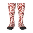 thumbnail image 1 of Vsdgher Tomato Print Thigh High Socks Extra Long Stretchy Sock Women Over Knee High Opaque Stocking Daily Wear, 1 of 5