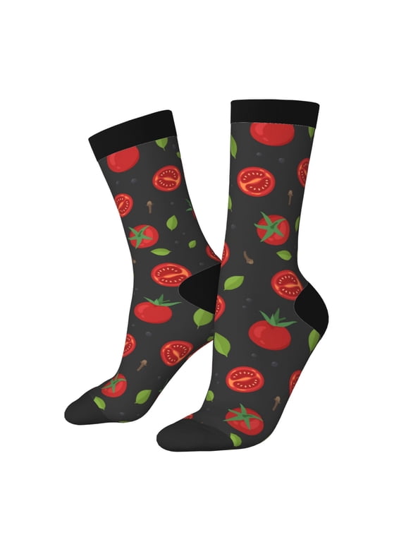Tomatoes1 Crew Socks for Men & Women, Breathable Casual Athletic Ankle Socks