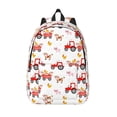 thumbnail image 1 of Vsdgher Tractor With Farm Animals Print Canvas Backpack Travel Rucksack Unisex Knapsack 15.7/17.7Inch Laptop Backpack for Work,College -Medium, 1 of 5