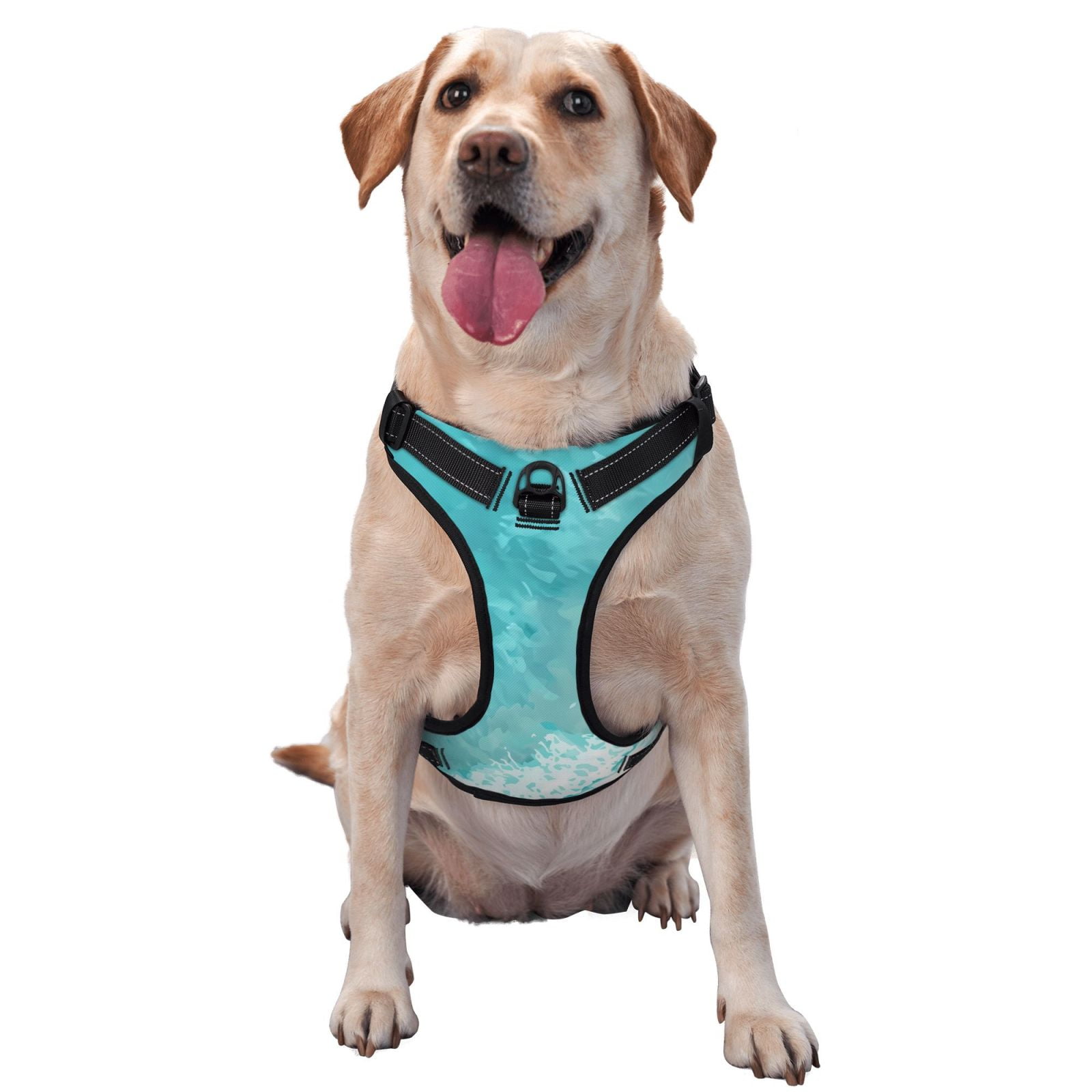 Vsdgher Tranquil Ocean Canoe Journey Dog Harness, No-Pull Pet Harness, Dog Vest, Pet Vest for Small to Large Dogs-Medium