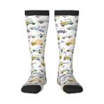 thumbnail image 1 of Vsdgher Transport 1 Print Thigh High Socks Extra Long Stretchy Sock Women Over Knee High Opaque Stocking Daily Wear, 1 of 5