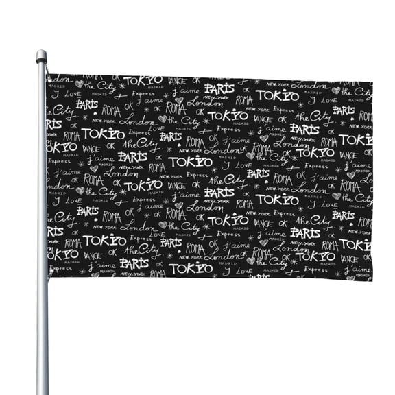 Vsdgher Travel The World Print Outdoor Decorative Flag 4x6ft, Suitable for outdoor decoration, can be hung indoors, on outdoor lawns, balconies, parties