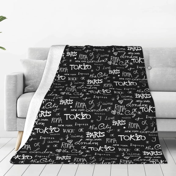 Vsdgher Travel The World Ultra-Soft Micro flannel Blanket Throw Blankets for Couch Sofa, Bed (4 sizes)-40"x30"