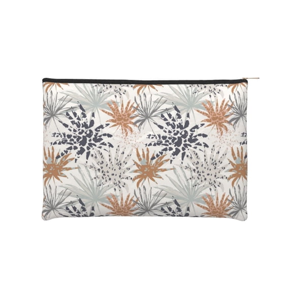 Vsdgher Tropical Leaves DuPont paper portable toiletry bag for Women&Men Camping Outdoor Tent Home Office,Hanging Hook, Water-resistant Makeup Cosmetic Bag