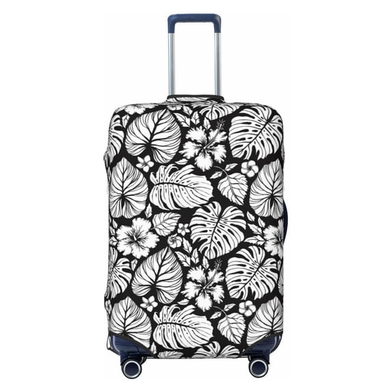 Vsdgher Tropical Leaves Print Luggage Cover Washable Suitcase Cover Protector Anti-scratch Suitcase cover Fits 18-32 Inch Luggage