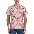 thumbnail image 1 of Vsdgher Tropical Plants Print Men's Dry Fit Mesh Athletic Shirts Moisture Wicking Tennis T-Shirt Tops, 1 of 9