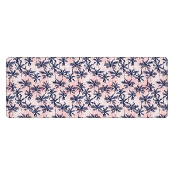 Vsdgher Tropics Palm Trees for Mouse Pad with Stitched Edges,Desk mat for Laptop,Computer & PC, Wristing Pad for Gamer,Office & Home,12 x 31.5 in