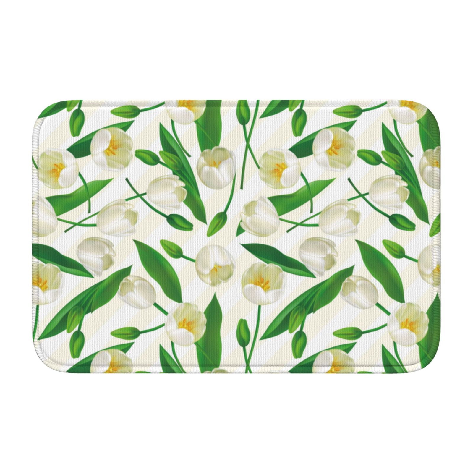 Vsdgher Tulips Flowers Hem Mat 40x60 - Multipurpose Doormat for Indoor & Outdoor Use - Welcome Your Guests with our Entrance Mat